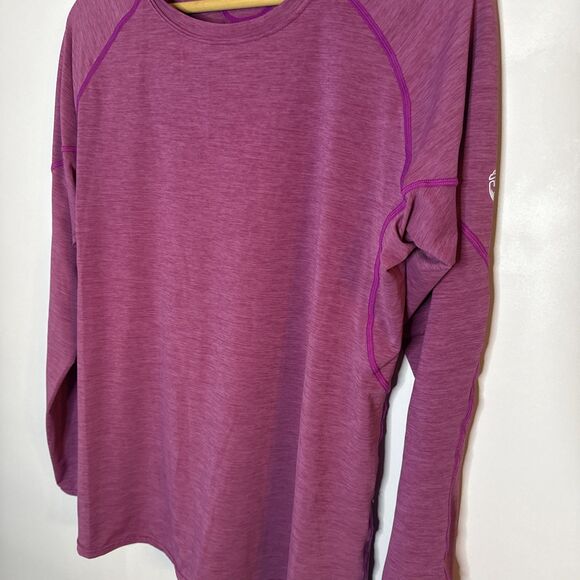 NRS Long‎ Sleeve Shirt Lg Magenta Rash Guard UPF 50 Outdoor Running Athleisure - Picture 3 of 8